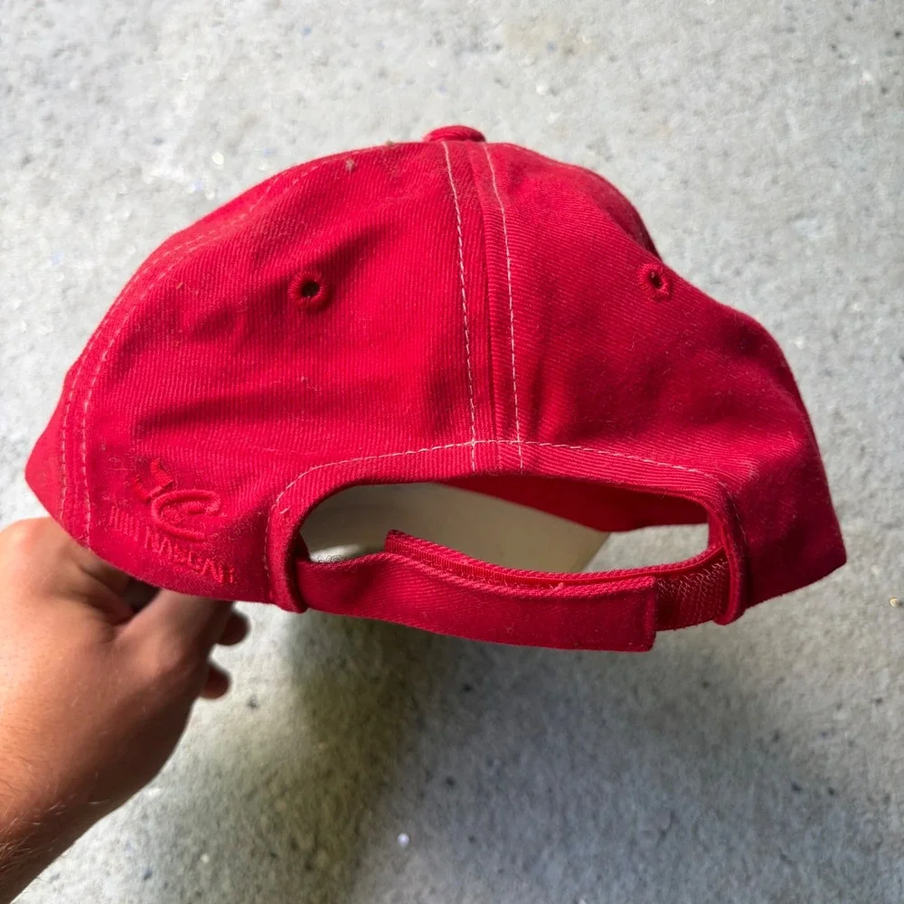 Chase Authentics Sterling Marlin #40 NASCAR Youth Hat Red Tan Flame Embroidered